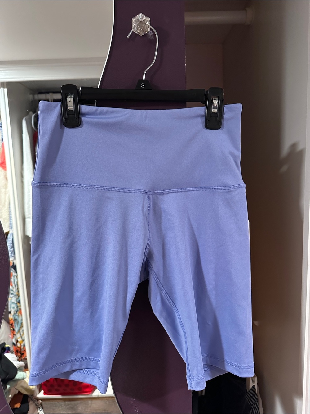 Women’s High-Rise Lavender Active Shorts